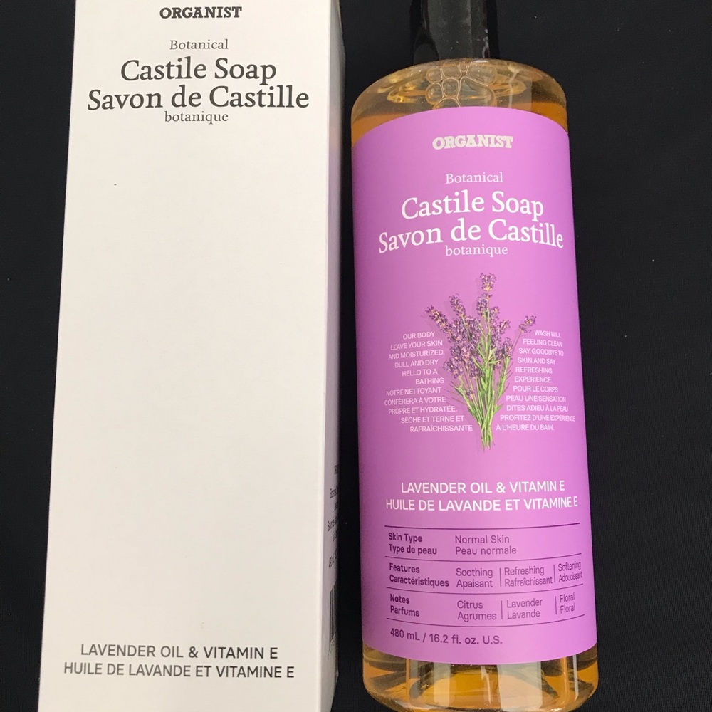 Botanical Castile Soap with Lavender Oil - Purple